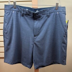 Classic Navy Flat Front Men's Shorts